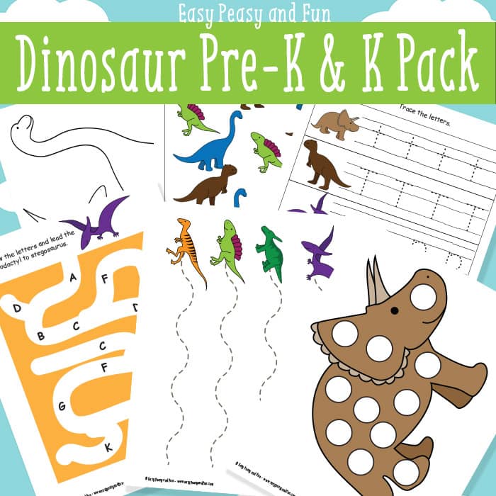 Dinosaur Printables for Preschool