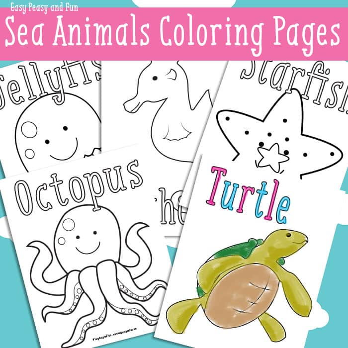 ocean animals coloring pages printable - photo #38