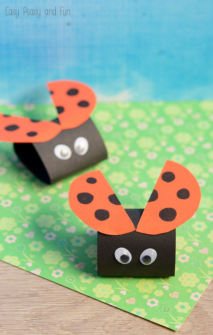 Simple Ladybug Paper Craft Easy Peasy and Fun