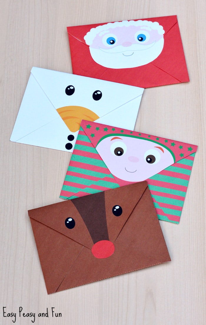 Printable Christmas Envelopes Easy Peasy And Fun