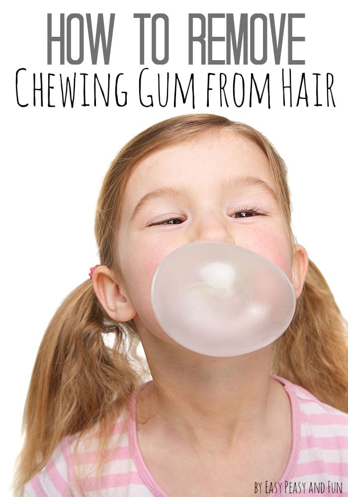 how to remove gum from hair