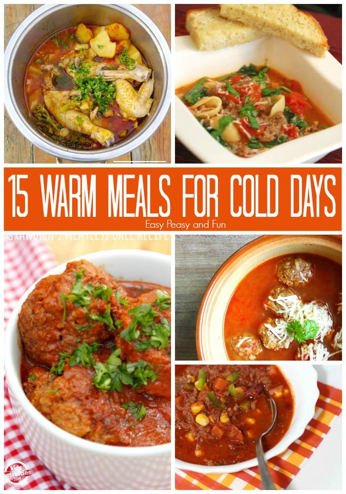 15 Hot and cold meals