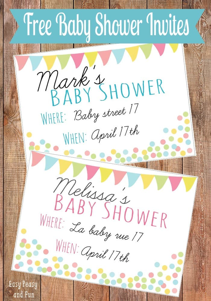 Baby Shower Invitations Free Printable