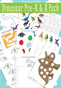 Dinosaur Printables for Preschool - Easy Peasy and Fun