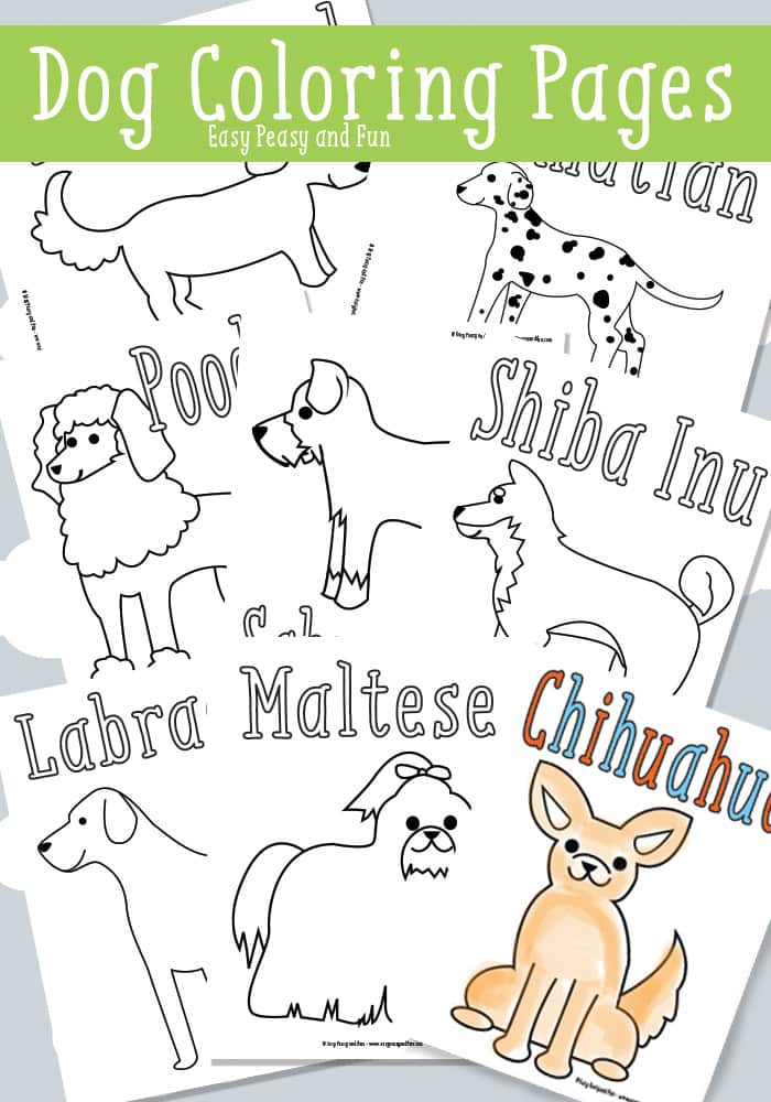 Free Printable Dog Coloring Pages for Kids