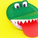 Crocodile Paper Plate Craft for Kids