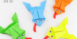 Origami for Kids - Frogs