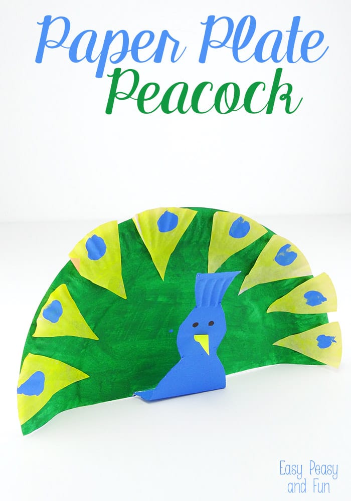 Paper Plate Peacock Craft