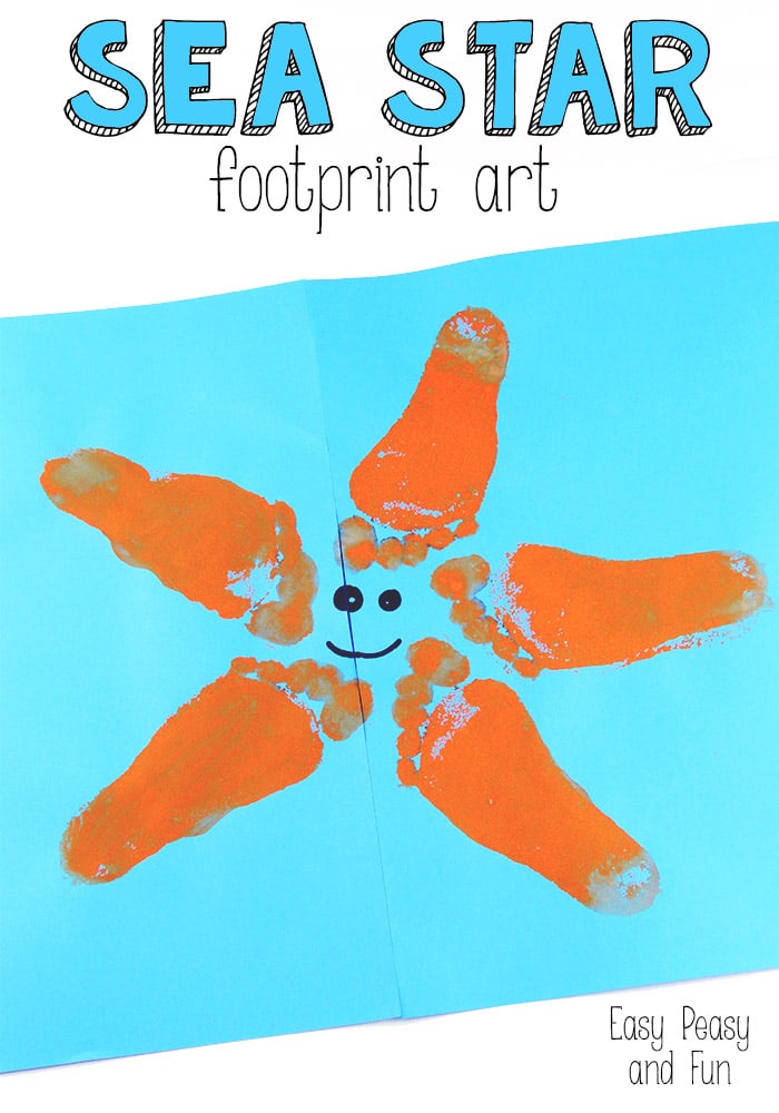 Starfish Footprint Art