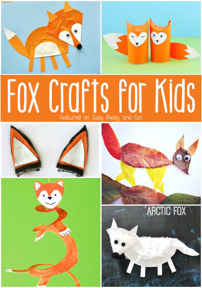 Fox Crafts for Kids - Cute crafts to make with your kids!