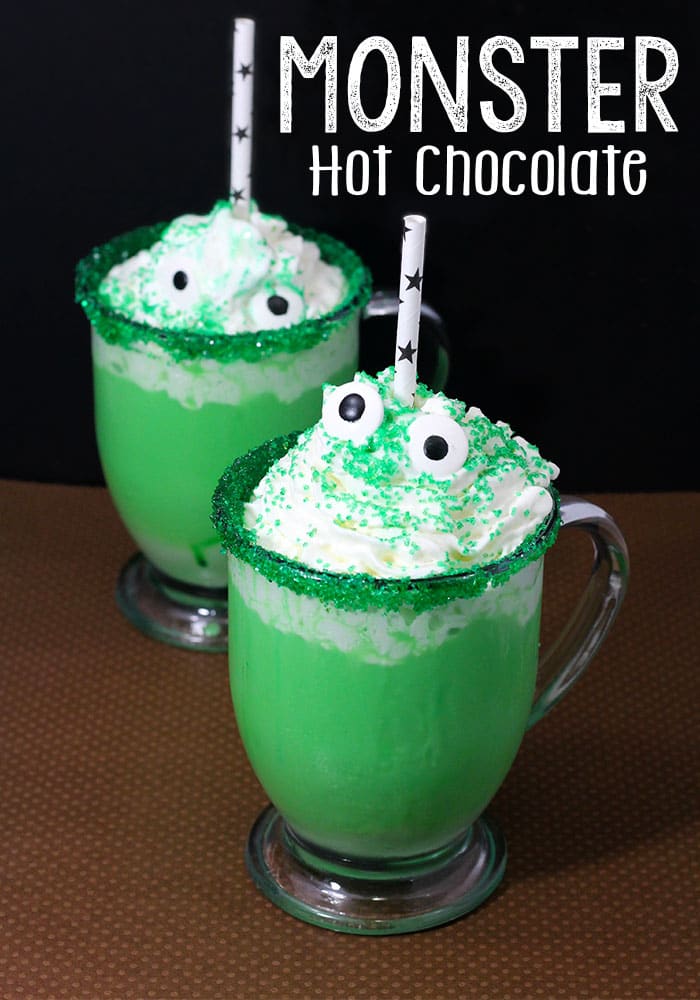 Monster Hot Chocolate - Halloween Drinks