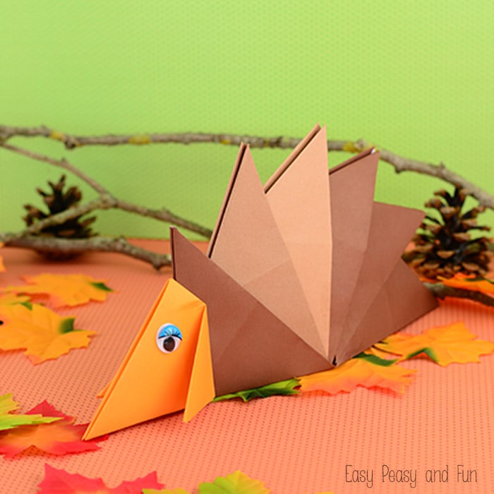 Easy Hedgehog Origami For Kids