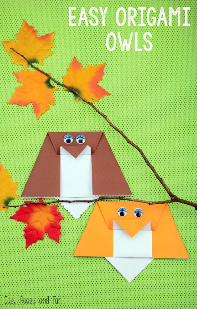Simple Origami Owl Origami for Kids Easy Peasy and Fun