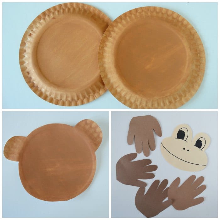 Making of Paper Plate Monkey