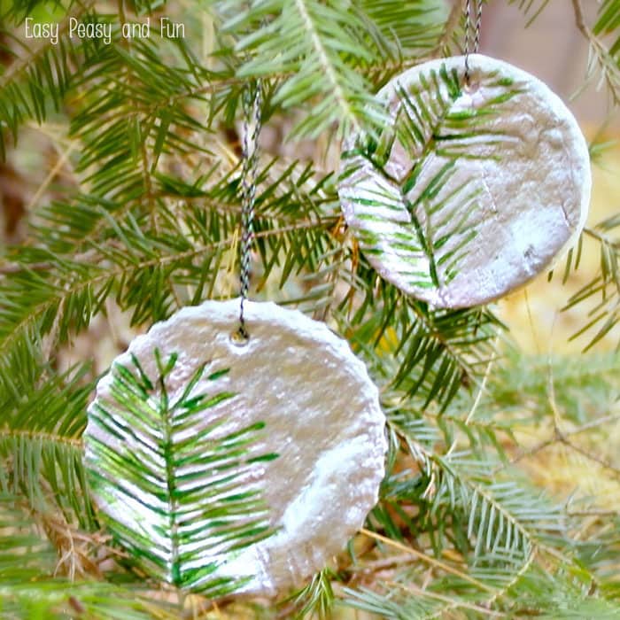 Pine Stamped Salt Dough Ornaments Kids Can Make