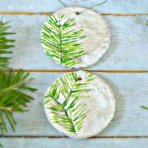 Pine Stamped Salt Dough Ornaments – Christmas Ornaments