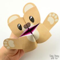 Teddy Bear Cootie Catcher – Origami for Kids