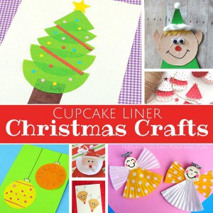 Cupcake Liner Christmas Crafts