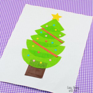 Cupcake Liner Christmas Tree Craft