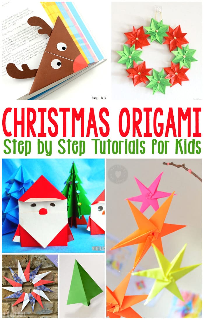 Christmas Origami For Kids - Step by Step Tutorials