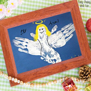 Handprint and Footprint Angel Craft
