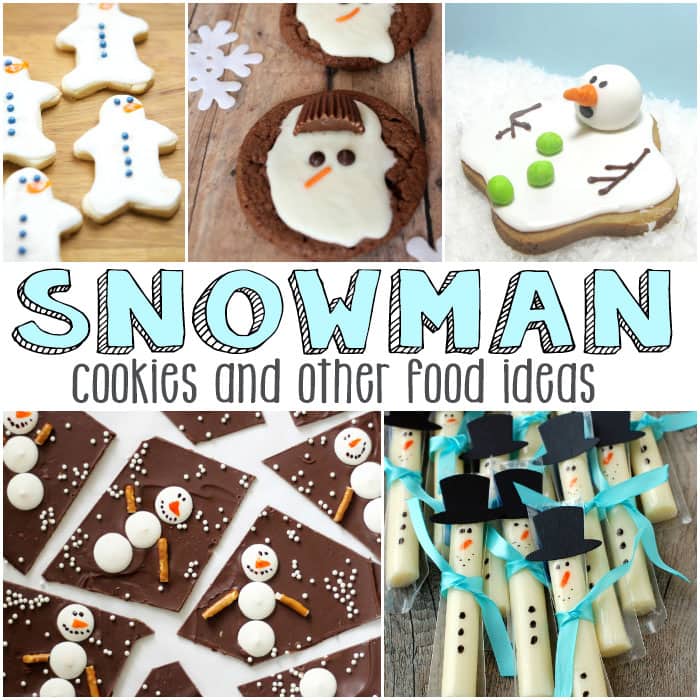 Snowman cookies and other children's food ideas