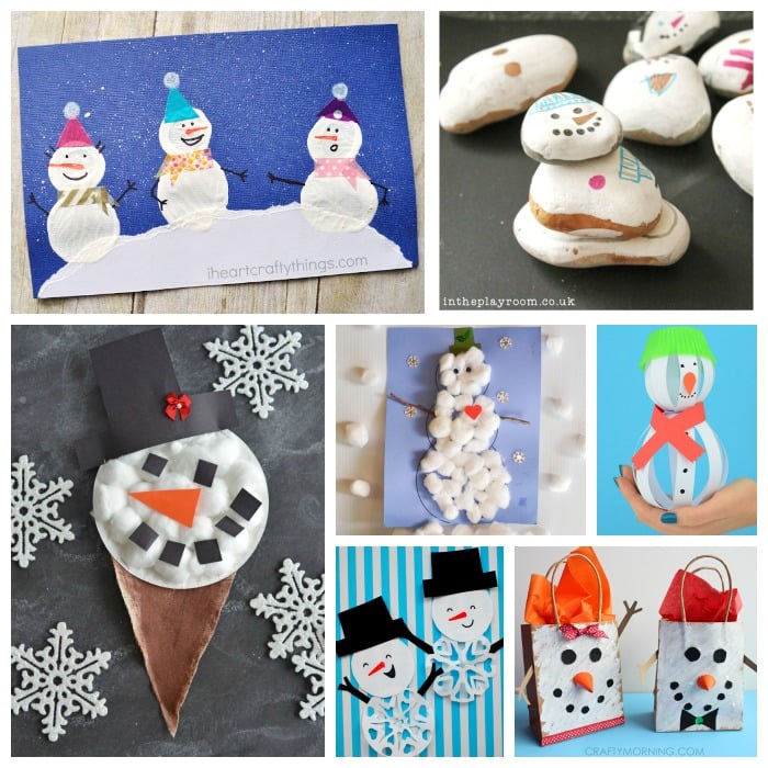 Children's snowman crafts