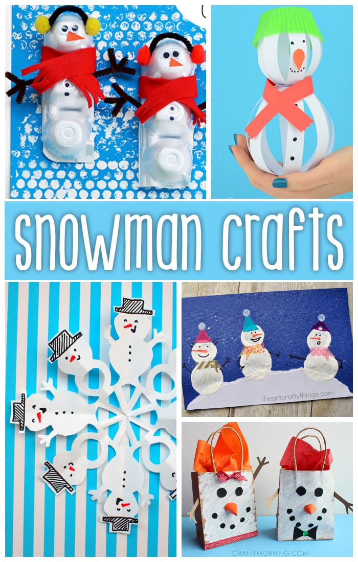 Snowman Crafts For Kids to Make