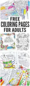 Free Coloring Pages for Adults - Easy Peasy and Fun