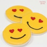 Heart Smile Emoji Sugar Cookies