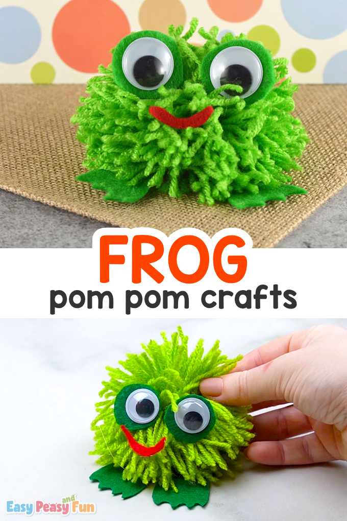 Pom Pom Frog Craft for KidsPom Pom Frog Craft for Kids