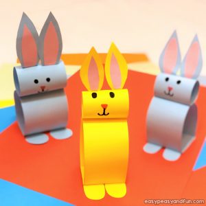 Paper Bunny Craft - Easy Easter Craft for Kids - Easy Peasy and Fun