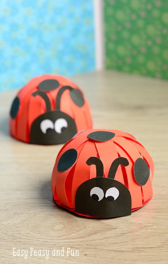 Paper Ladybug Craft Easy Peasy and Fun