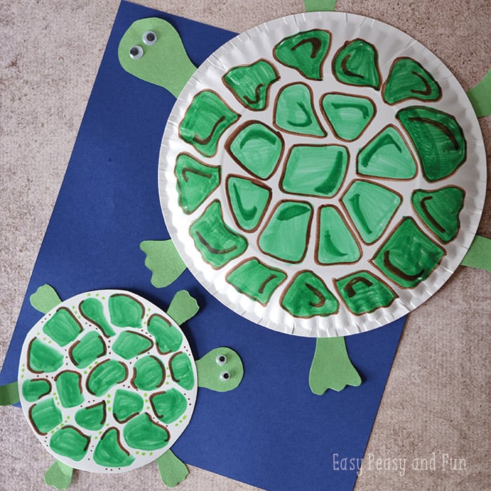 Paper Plate Crafts for Kids - Turtle