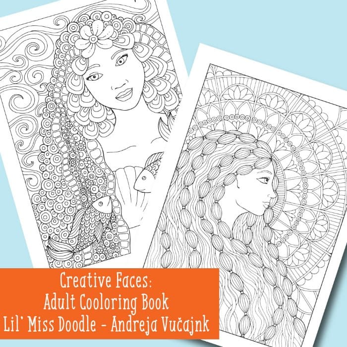 Creative Face coloring page