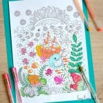 Lovely free ocean coloring page for grown ups