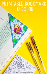 Sea Corner Bookmark to Color - Easy Peasy and Fun