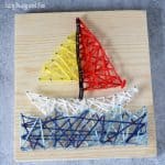 String Art Sailboat Craft for Kids and Beginners