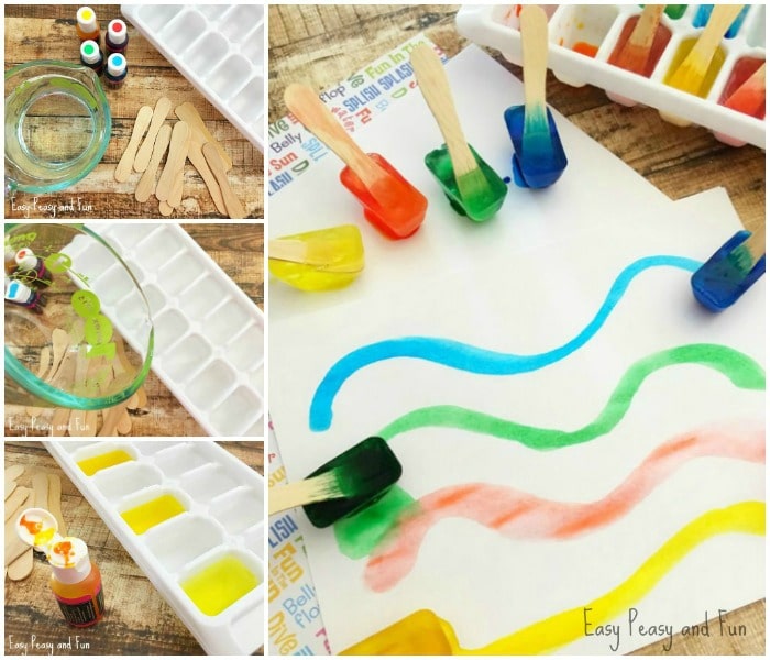 Painting With Ice – Make Your own cute Ice Paint