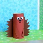 Hedgehog Paper Roll Craft for Kids