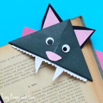 Cat Corner Bookmarks – Halloween Origami for Kids