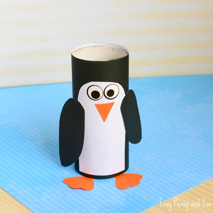 Paper Roll Penguin Craft Winter Crafts For Kids Easy Peasy And Fun