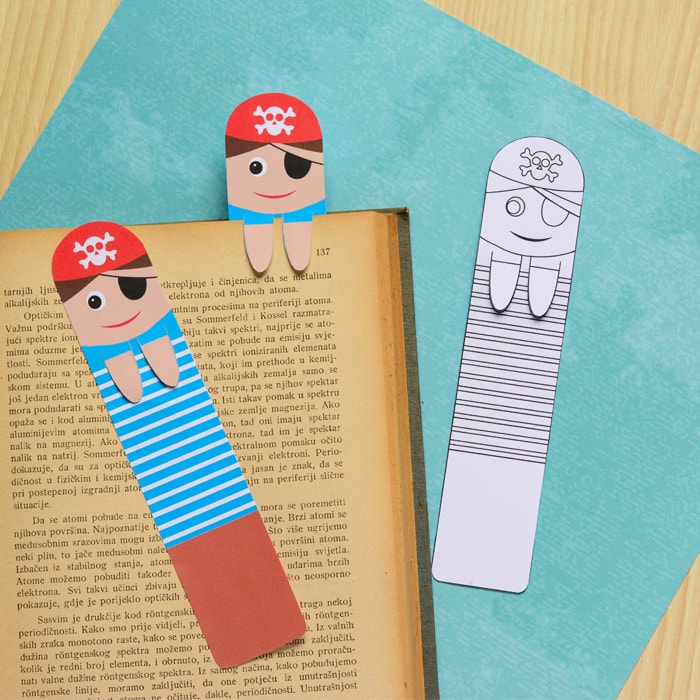 Pirate Bookmark-DIY Bookmark for Kids