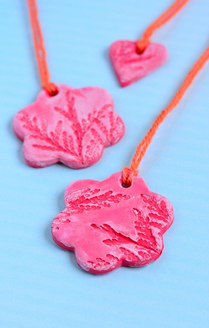 Simple Textured Clay Ornaments Kids Can Make