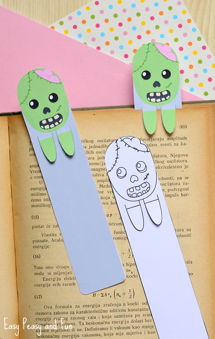 Free Printable Zombie Bookmarks