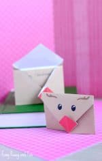 Printable Reindeer Origami Envelope - Easy Peasy and Fun