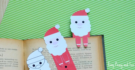 Printable Santa Bookmarks