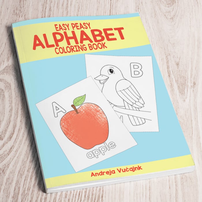 Easy Peasy Alphabet Coloring Book