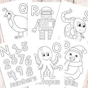 Easy Peasy Alphabet Coloring Book - ABC Coloring Pages - Easy Peasy and Fun
