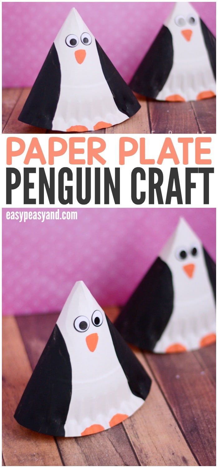 Simple Paper Plate Penguin Craft for Kids to Make